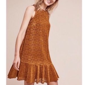 Anthropologie Maeve Suede shift dress